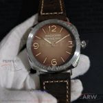 Swiss Copy Panerai Radiomir 3 Days Acciaio PAM00687 Brown Dial 47 MM P3000 Automatic Watch - Secure Payment